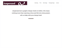 Tablet Screenshot of ampersanddesign.ie